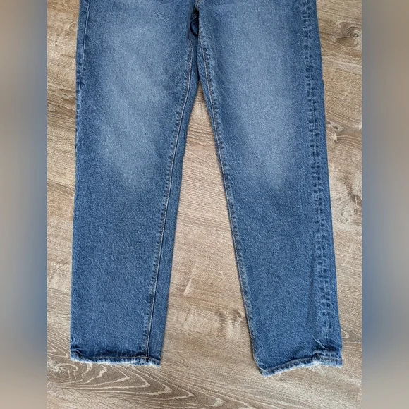 American Eagle Super High Rise Straight Rigid Jeans Size 14 Long - Picture 8 of 10